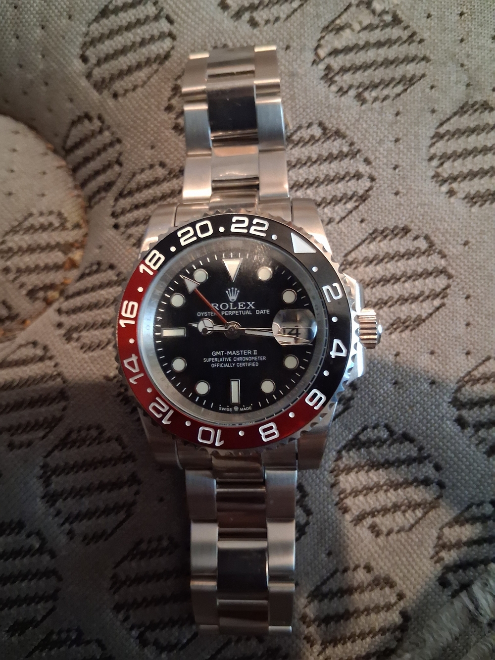 Rolex GMT-Master II Black Dial with Red and Black Bezel